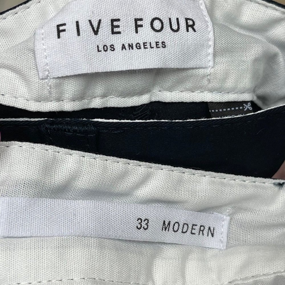 Five Four Shorts Mens 33 Modern Navy Blue  Dress Chino Short Ginsberg 7" Inseam - Picture 4 of 4